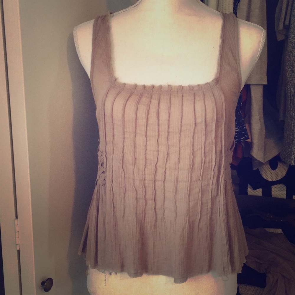 Free People Flowy Shirt